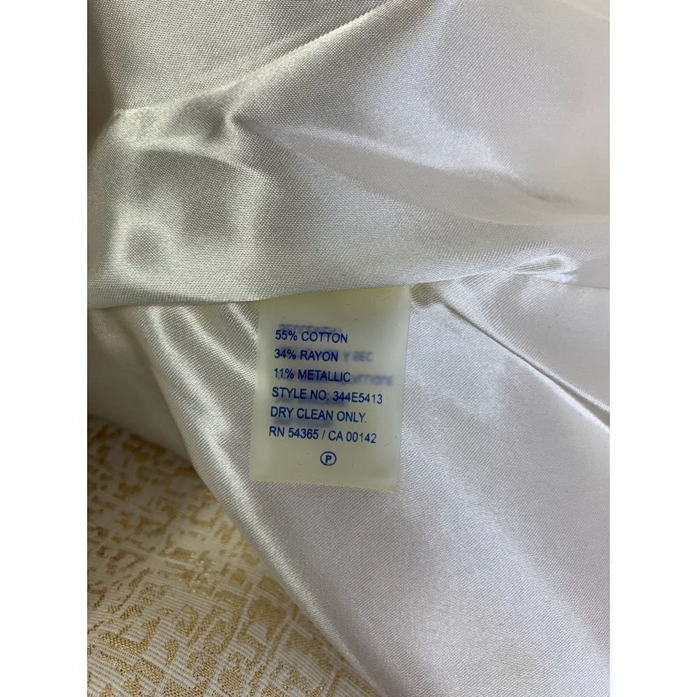 Peter Nygard Women's Grand Luxe Gold & Beige Jacket - Picture 8 of 8